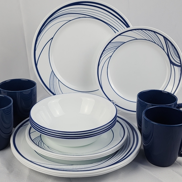 ♻️ Corelle Vive Flo One (Replacement) Places Setting 4-Pc Set - Picture 3 of 7
